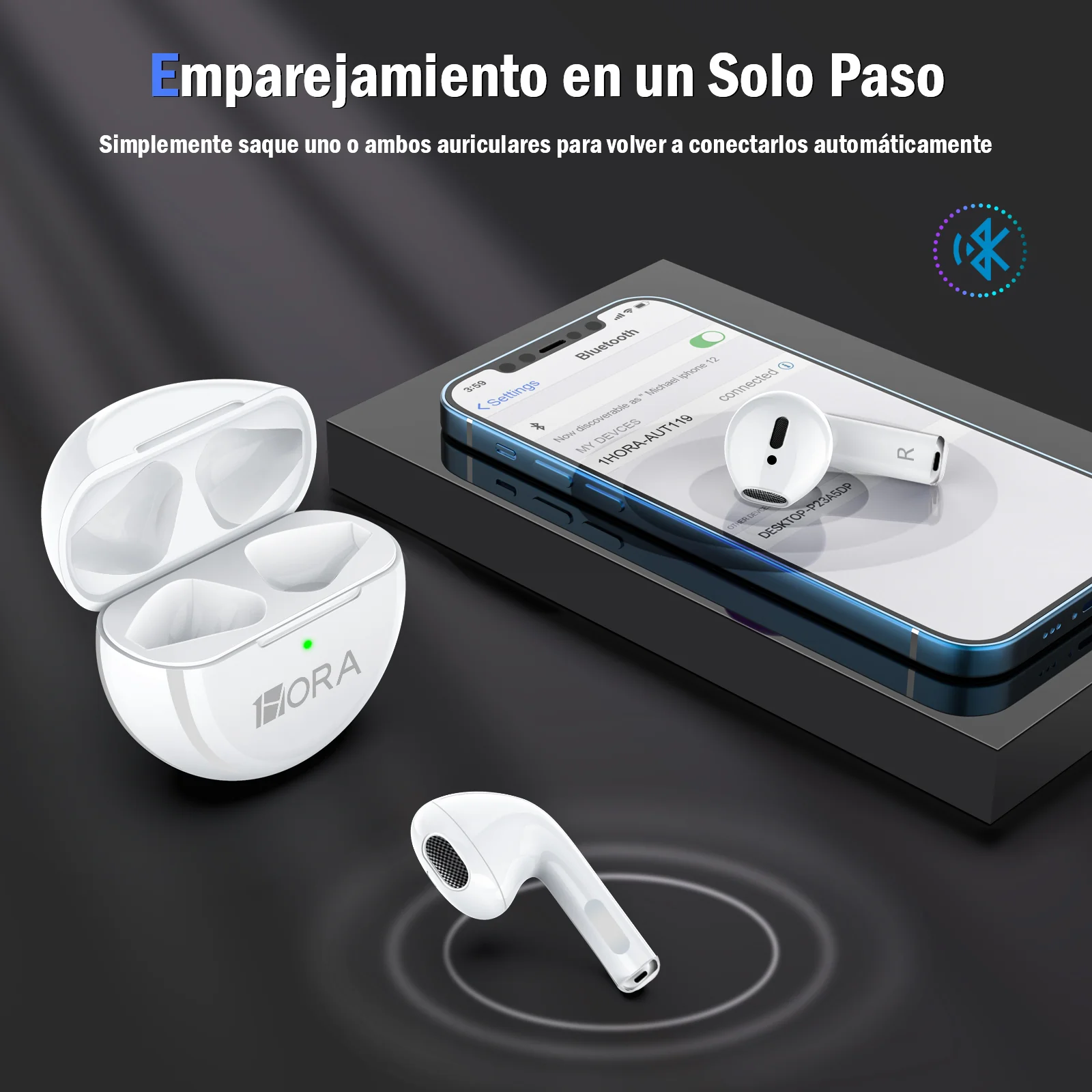 AUDIFONOS INALAMBRICOS 1HORA