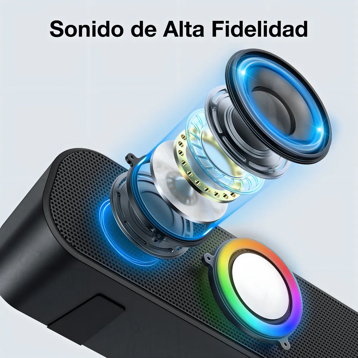 BOCINA BLUETOOTH RGB TIPO BARRA