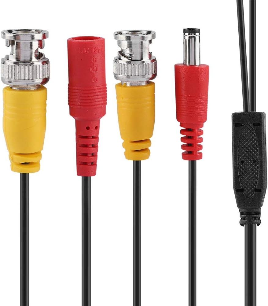 CABLE BNC PARA CAMARAS DE SEGURIDAD 18 METROS - 2.1MM DC