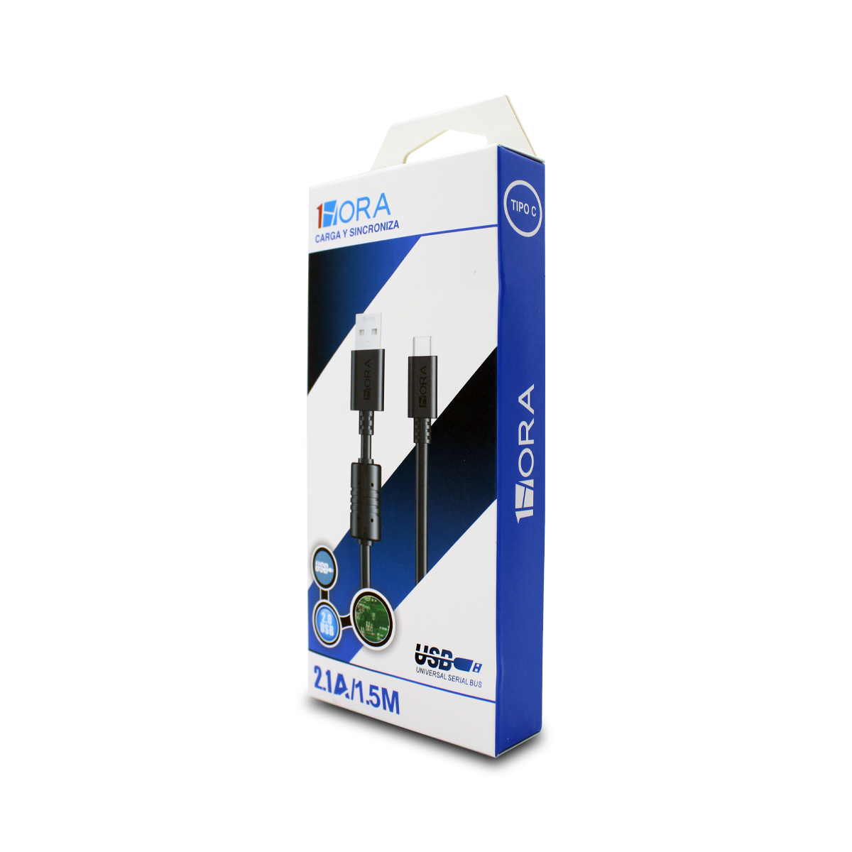 CABLE USB TIPO C USO RUDO 1.5 MTS