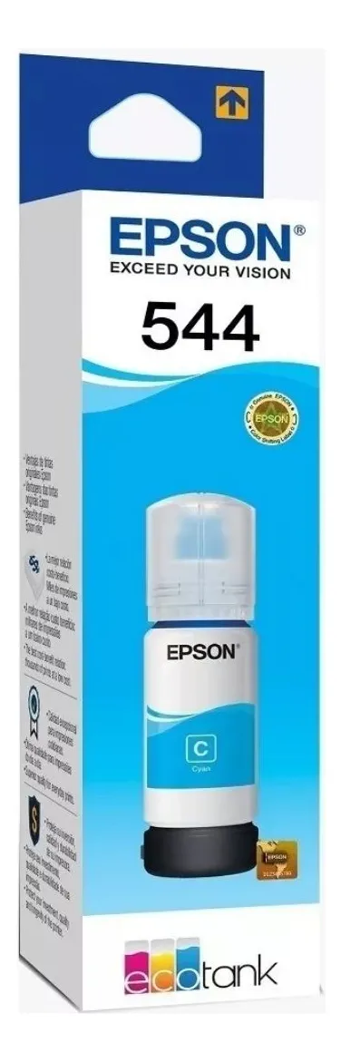 BOTE DE TINTA EPSON 544 AZUL ORIGINAL