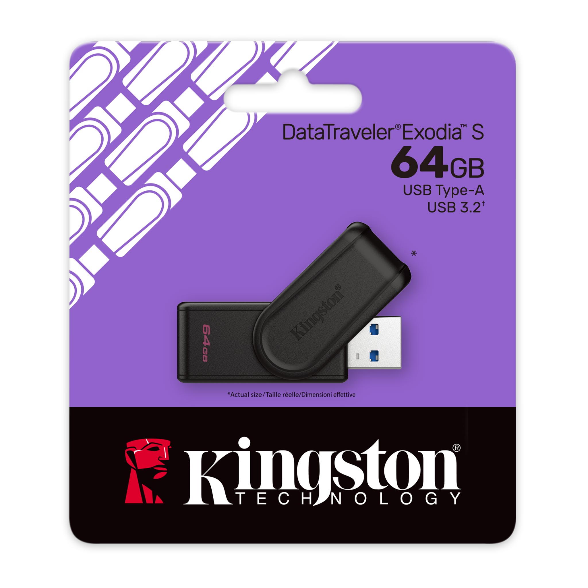 MEMORIA USB KINGSTON DATATRAVELER EXODIA S 64GB