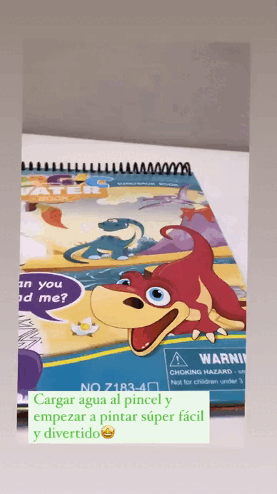 LIBRO MAGICO DE AGUA REUTILIZABLE PARA COLOREAR CON MARCADOR DE AGUA