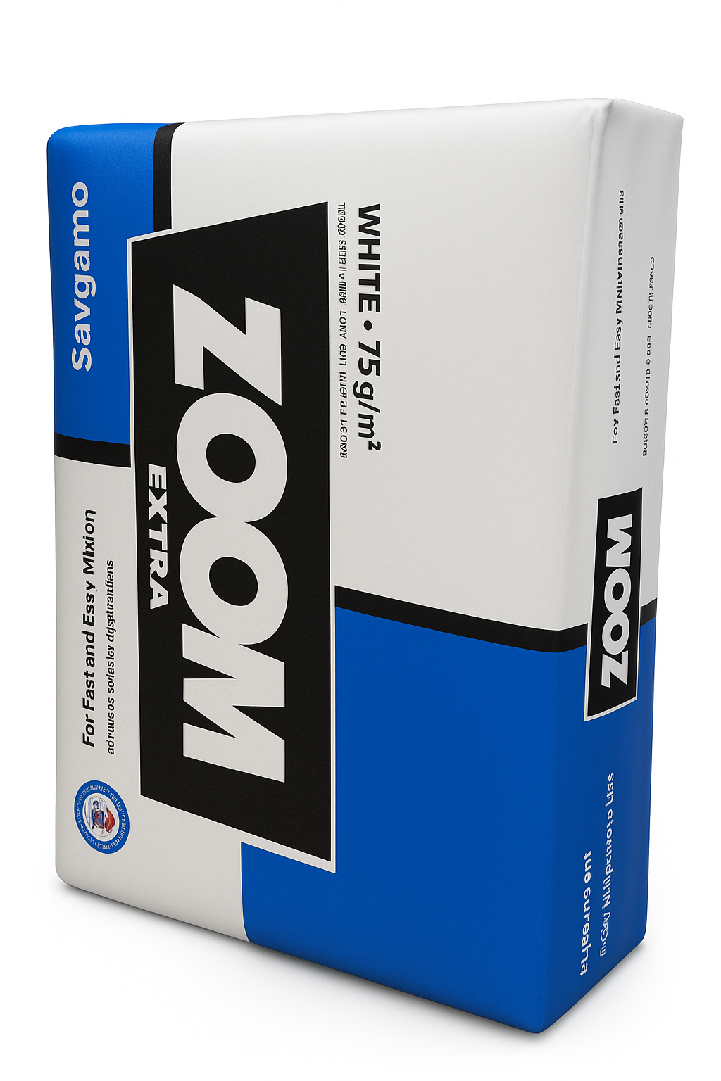 PAQUETE DE 500  HOJAS BLANCAS TAM CARTA ZOOM 75gr