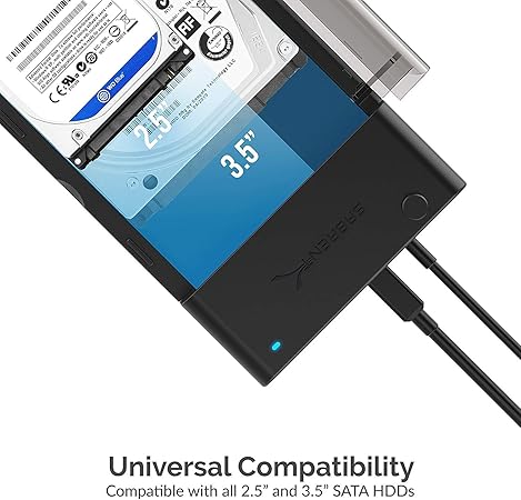 CARCASA - GABINETE PARA DISCO DURO 2.5 o 3.5 SABRENT