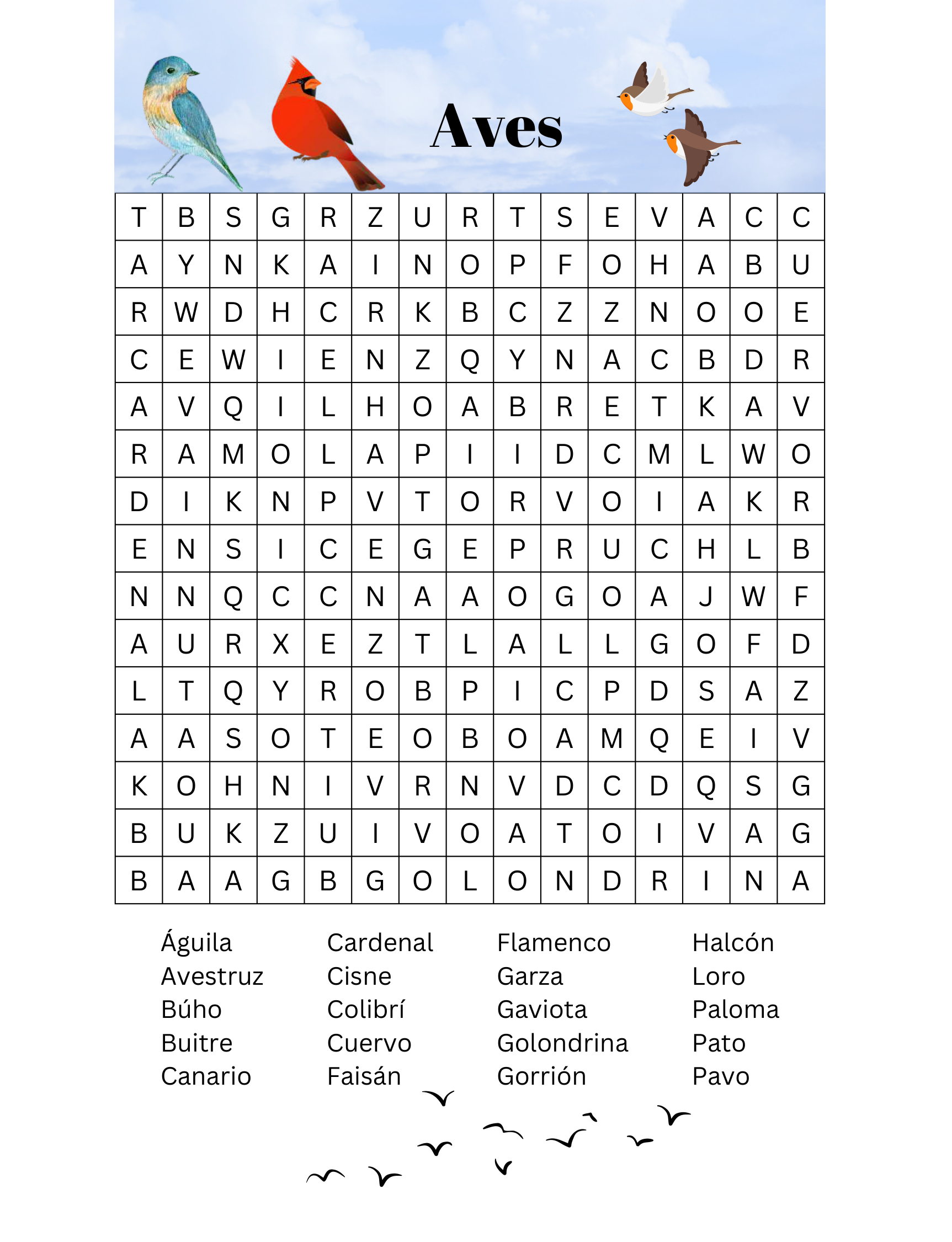 SOPA DE LETRAS CON IMAGENES