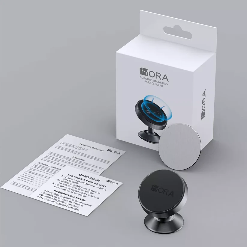 SOPORTE MAGNETICO DE ALUMINIO PARA CELULAR