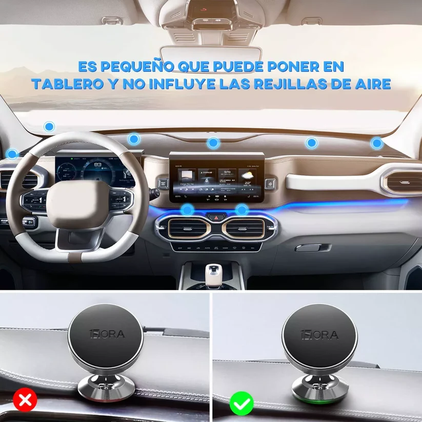 SOPORTE MAGNETICO DE ALUMINIO PARA CELULAR