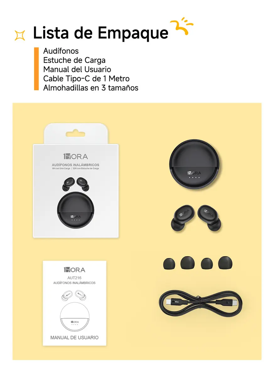 AUDIFONOS BLUETOOTH CON ESTUCHE GIRATORIO