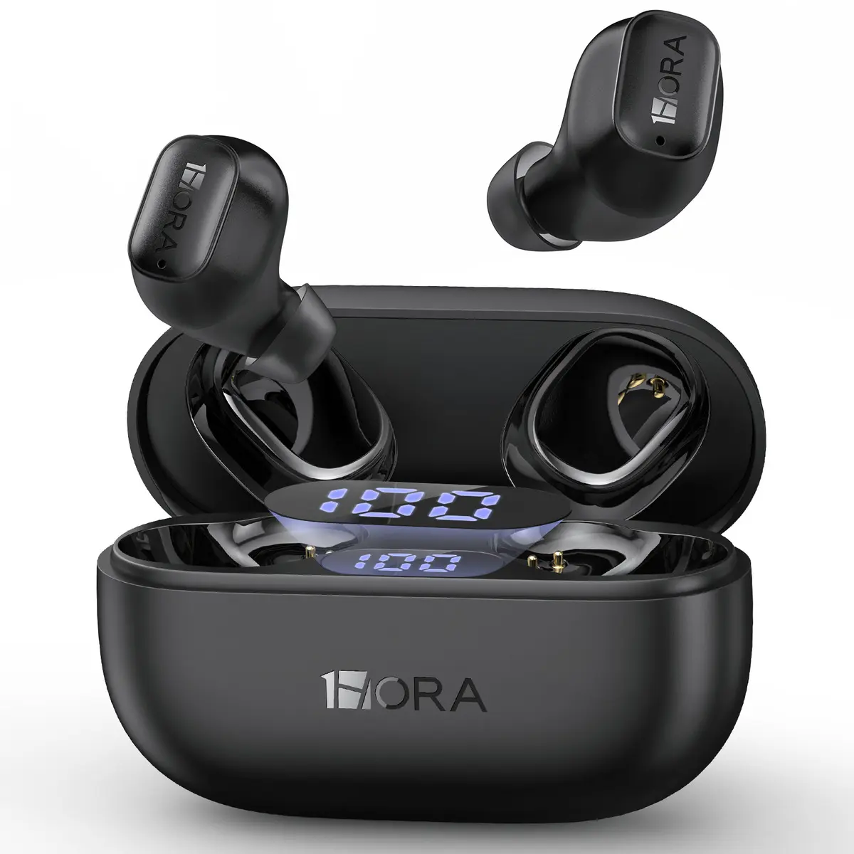 AUDIFONOS BLUETOOTH CON PANTALLA DE CARGA 1HORA AUT212