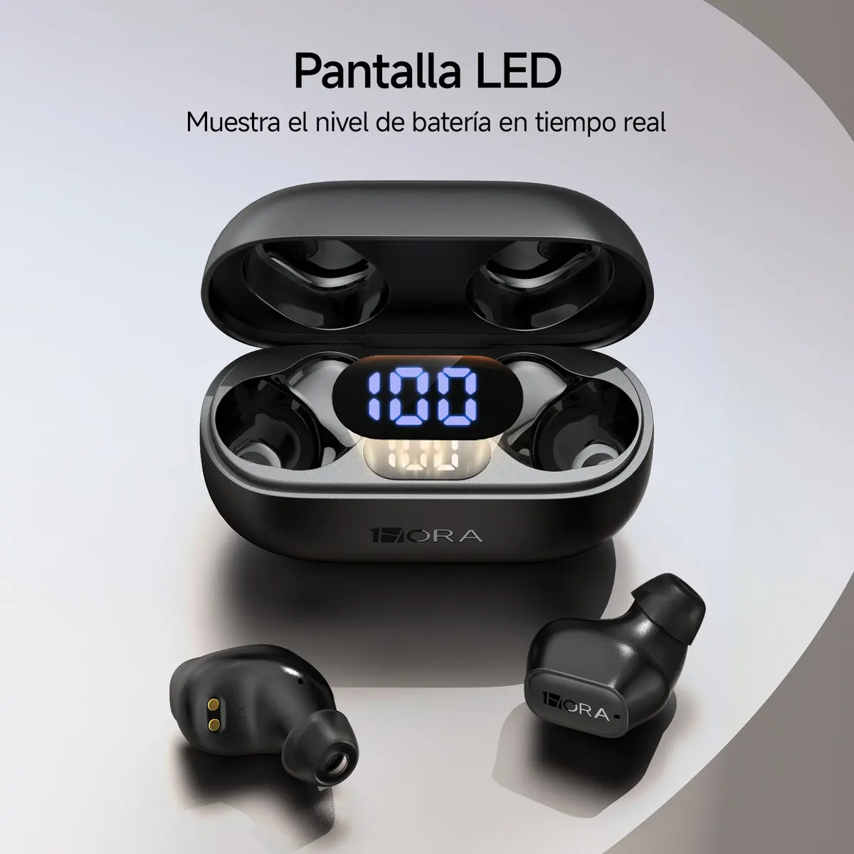 AUDIFONOS BLUETOOTH CON PANTALLA DE CARGA 1HORA AUT212