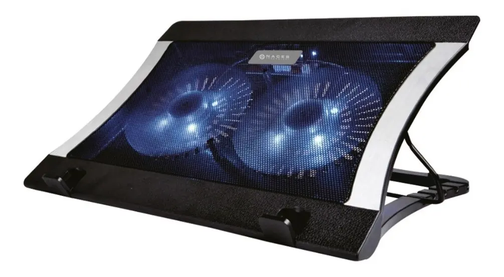 BASE ENFRIADORA 2 VENTILADORES NACEB PARA LAPTOP DE 12-17 PLGS