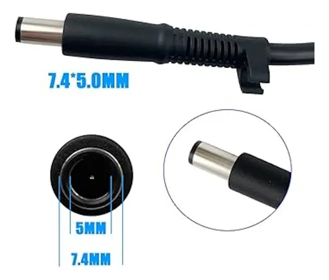 CARGADOR 65W PARA LAPTOP 18.5V 3.5A PUNTA PIN CENTRAL 7.4*5.0MM