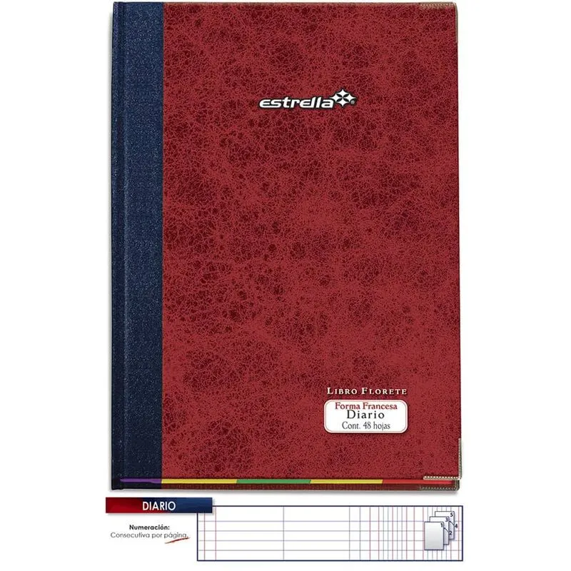 LIBRO FLORETE DIARIO 48 HOJAS